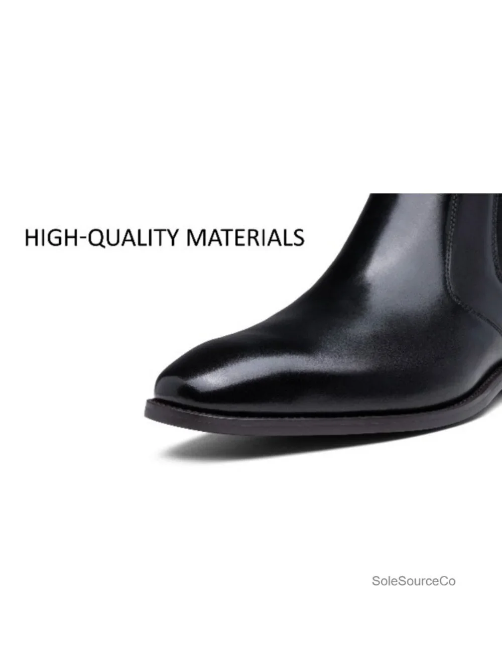 Men's Full-Grain Leather Chelsea Boots Ankle Dress Boots